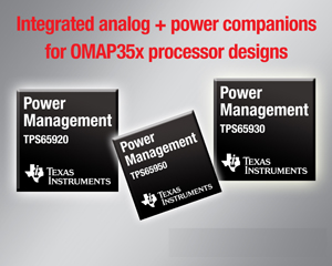德州仪器扩充处理器电源管理系列产品TPS659x