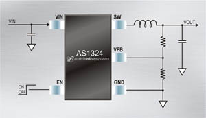 奥地利微电子新DC-DC降压型转换器AS1324