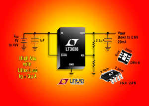 Linear推出静态电流仅3uA之极小、高压LDO系列 BigPic:315x225