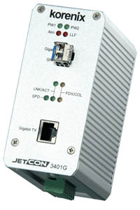 惠通科技（Korenix ）工业级Giga光电信号转换器JetCon 3401G