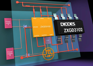 Diodes新型动态OR'ing控制器芯片ZXGD3102