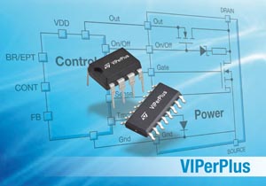 VIPerPlus系列符合節能法規，可廣泛應用於各種消費性電子、電腦、工業設備及家電產品。