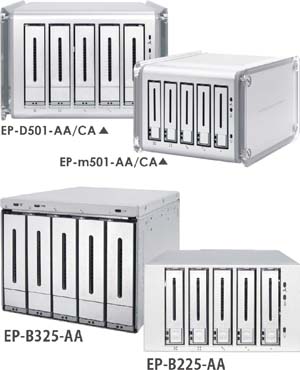 普樺科技首推業界最小的5 bay RAID 儲存設備，除高質感外型、簡易GUI設計外，並可搭配eSATA, USB2.0+1394b以滿足不同傳輸需求。