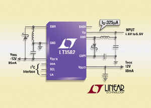 凌力爾特發表用於主動式矩陣OLED與CCD偏壓的升壓及負壓DC/DC轉換器。 BigPic:315x225