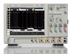 Agilent Infiniium 90000系列示波器在使用此波型转换器时的波形显示(屏幕)