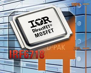 IR新款DirectFET MOSFET提供超低導通電阻