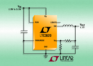 Linear發表低功耗15mA同步低雜訊降壓切換穩壓器 BigPic:315x225