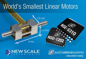 奧地利微電子與New Scale加強在標準IC銷售方面的合作。
