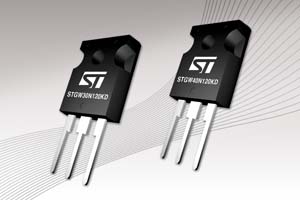 ST推出低損耗1200V IGBT產品系列 - STGW30N120KD和STGW40N120KD。