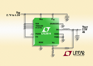 Linear发表一款高效率同步降压稳压器 BigPic:315x225