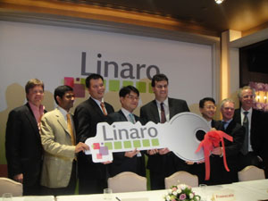 圖為Linaro成立大會現場。