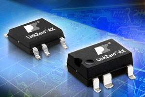 LinkZero-AX IC 这项整合式脱机切换 IC 可让设计人员实现辅助电源供应器的零待机功耗。