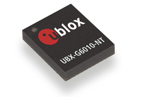 UBX-G6010-NT GPS接收器芯片无需外部主机，可提供高灵敏度和快速撷取时间