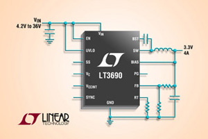 Linear推出同步降壓切換穩壓器LT3690