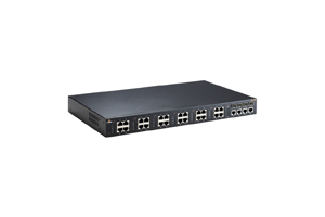 艾讯全新工业级19吋24埠IP30以太网络交换器iCON-27000系列
