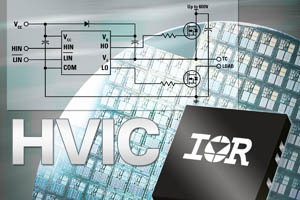 IR採用PQFN4x4封裝高電壓閘極驅動IC，可減少高達85%占位面積。