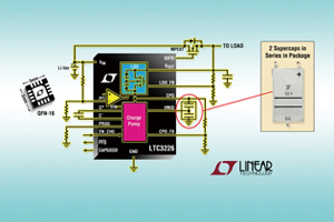 Linear推出具備PowerPath可設定超級電容充電器