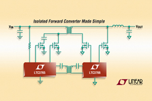 Linear推出LTC3765及LTC3766同步顺向转换器芯片组。