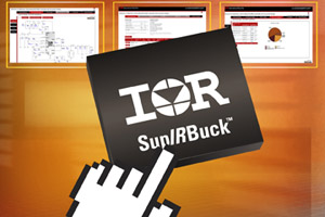 IR为SupIRBuck整合式负载点稳压器系列，扩充在线设计工具，包含高压（27 V）组件、15 A的电流额定值。