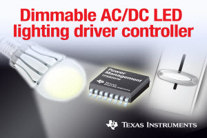 可调光AC/DC LED照明驱动器TPS92070