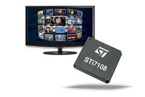 ST推出獲得數據安全和內容保護技術認證的機上盒解碼器晶片
STi7108。