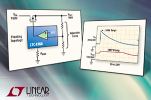 Linear浮动突波抑制器可保护至800V突波。