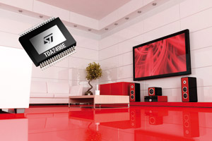 ST推出一款功率密度高的高性能類比D類音效放大器TDA7498E。