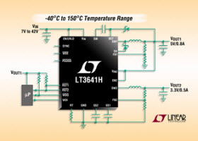 雙組電流模式降壓切換穩壓器LT3641