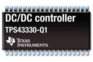 德州儀器推出針對汽車應用的電源控制器TPS43330-Q1系列