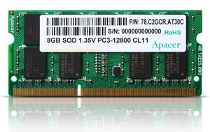 专为嵌入式系统打造的DDR3-1600高速内存模块，工作电压仅1.35V