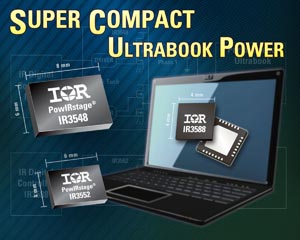 IR推出IR3588 CHiL數位控制IC，以及IR3552 與 IR3548單、雙相位PowIRstage元件