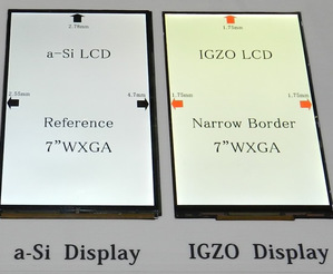 夏普也在IFA2012展示了7吋的IGZO面板 BigPic:550x452