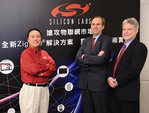 台湾区总经理Luke Pao (左)、解决方案总经理 Robert LeFort (中)、全球公共关系经理 Dale Weisman (右)。