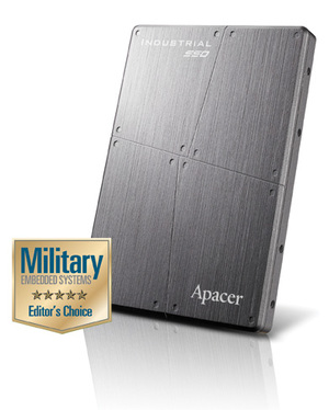 宇瞻科技SAFD 25P固态硬盘，于2012年10月荣获美国专业杂志Military Embedded Systems - Editor’s Choice的奖项。 BigPic:391x488