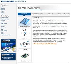MEMS 技术子网站上线 BigPic:600x542