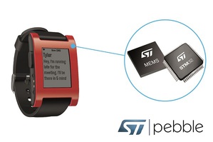意法半導體宣佈STM32微控制器獲Pebble智慧型手錶採用
