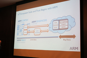 ARM對於物聯網市場的布局將緋聞三大方向，Cortex、MBED以及ENSINODE。