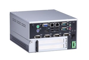 艾讯四核心无风扇嵌入式计算机系统 eBOX638-840-FL支持 Intel Celeron J1900，配备 2 组扩展槽、 6 组COM埠与宽范围电源输入