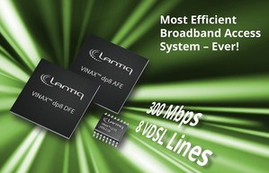 Lantiq 8埠光纖到分配點解決方案提供每條VDSL線路高達300 Mbps的高速寬頻效能