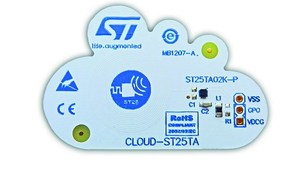 基於ST25TA02K晶片的CLOUD-ST25TA 評估板，能夠加快穿戴式裝置、產品識別及物聯網（IoT）智慧城市應用的設計腳步。