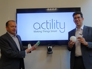 Actility公司執行長Michel Quazza（左）以及行銷副總Nicolas Jordan（右）