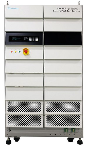 能源回收式電池模組測試系統 Chroma Model 17040為展示產品之一