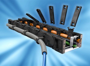 E4.1模組化系統可有效利用安裝空間並保護電纜
