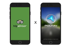 Polnav mobile与国际旅游网站TripAdvisor合作，在导航地图中加入全新旅游景点评论功能。