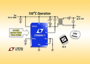 凌力爾特推出單晶反馳穩壓器 LT8304/-1 之H等級版本，無需光耦合器或第三繞組即可實現穩壓。