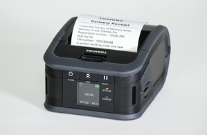 東芝泰格株式會社推出輕便型印表機B-FP3，該印表機可列印寬度為三英寸的票據和標籤(photo:BUSINESS WIRE)