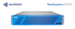 捷鼎國際全快閃記憶體儲存陣列 NeoSapphire H710專為人工智慧與線上交易設計，以高性能及可擴展性解決當今快速擴展的數據需求。