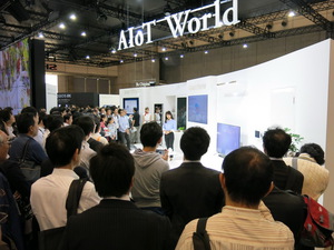 CEATEC现场厂商提出的AIoT概念，成为人气焦点。