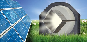 德商 igus 易格斯开发出 igubal 基座轴承 ESQM-110，用於支撑太阳能电厂中的方轨。（来源：igus GmbH）
