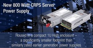 雅特生科技推出全新的800W CRPS 伺服器电源供应器